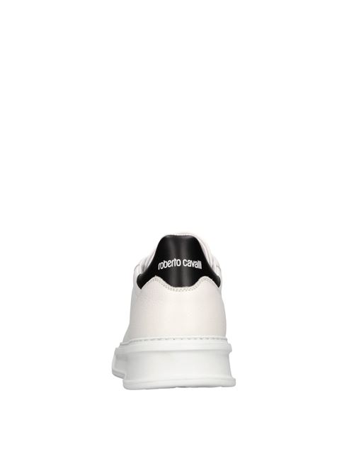 Sneakers in pelle ROBERTO CAVALLI | 25731 A CALF PASHABIANCO-NERO